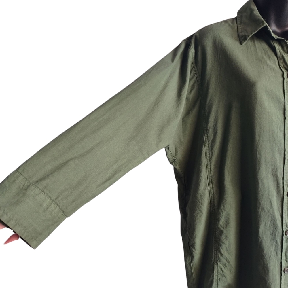 Universal Thread Women's Green Button Up Oversize… - image 6